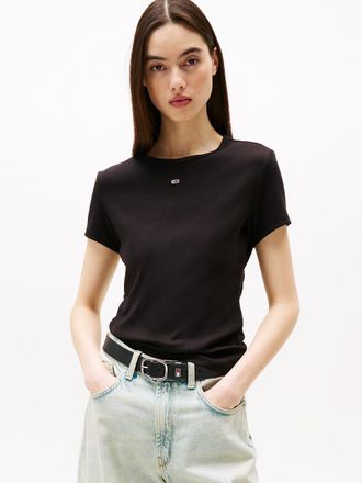 Tommy Jeans T-shirt met ronde hals en korte mouwen