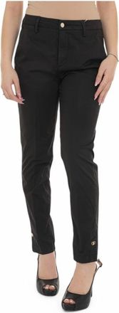 Liu Jo Stijlvolle Broek - Dames - Chinos - Zwart - W32 - Katoen - Broeken