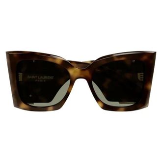 Saint Laurent Sunglasses Sl M119 Blaze 002 Havana/Green Women