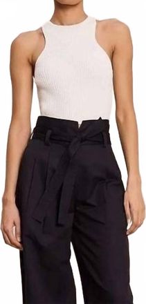 A.L.C. Lucy Rib Knit Tank In White