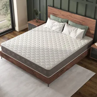 Talamo Italia Materasso Matrimoniale West, Supporto Per Il Riposo, Materasso Per Camera Da Letto, Sostegno Per Il Sonno, Made In Italy, 190x160 H21 Cm, Bianco - Tal