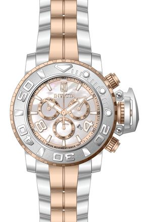Invicta Jason Taylor 51320 Herenhorloge - Quartz Uurwerk - Roestvrij Staal met Parel Wijzerplaat - 58 mm