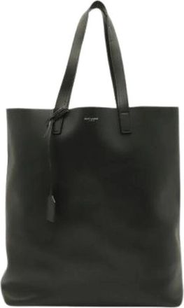 Saint Laurent Pre-owned Vintage Tote Bag - Dames - Vintage Shopper - Zwart - ONE Size - Leer - Vintage