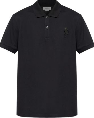 Alexander McQueen Polo con decorazione - Nero