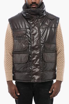 Dsquared2 Piumino Smanicato in Ecopelle Dsquared2