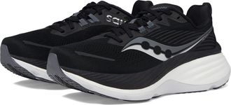Saucony Womens Hurricane 24 Sneaker, Black/Carbon, 8.5 UK