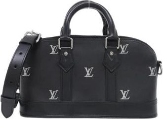 Louis Vuitton Pre-owned Alma EW Calf Bag - Dames - Vintage Handtas - Zwart - ONE Size - Leer - Vintage