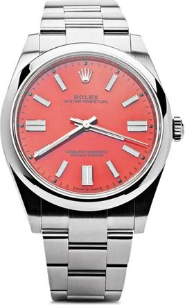 Rolex pre-owned Oyster Perpetual 41mm - Red