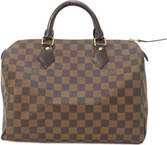 Louis Vuitton Ebene Coated Canvas Boston Bag (Pre-Owned)