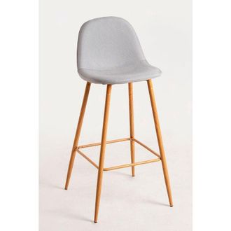 Regalos Miguel Regalos Miguel - Taburetes Cocina - Taburete Teok Tela - Gris