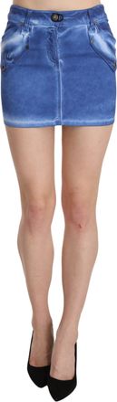 Plein Sud Cotton Stretch Casual Mini Womens Skirt