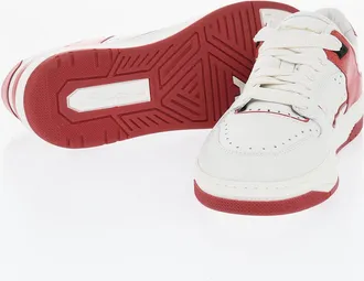 Santoni Leather Sneakers AIR with Contrast Details Santoni