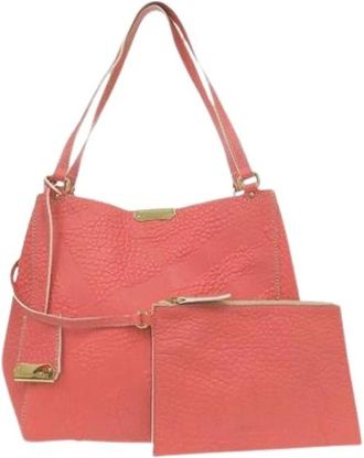 Burberry Pre-owned Shoulder Bags, female, Pink, Size: ONE SIZE Pre-owned Canterbury Tote Bag