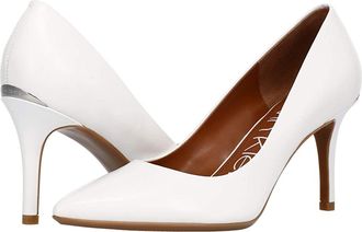 Calvin Klein Gayle Pump High Womens Heels White : 5.5 M