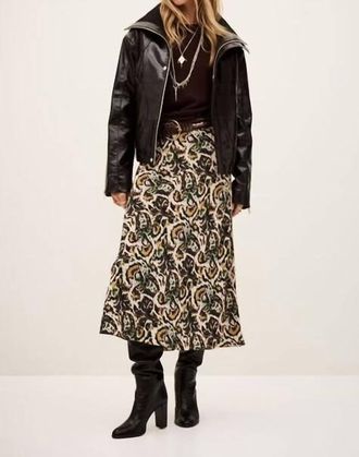 BA&SH Womens Onintia Skirt In Beige