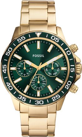 Fossil Mens Bannon 45mm Multifunction, Gold-Tone Stainless Steel Watch, BQ2493