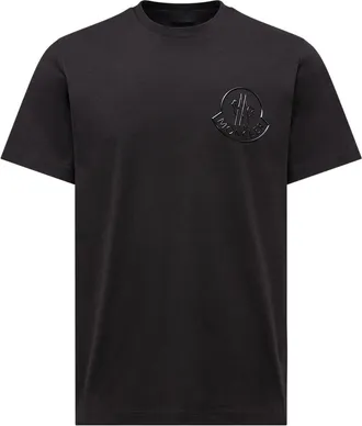 Moncler Moncler Three-dimensional Logo Cotton T-shirt, Men, Black, Size: 3xl