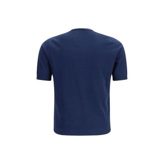 Prada Mens Blue Cotton T-Shirt