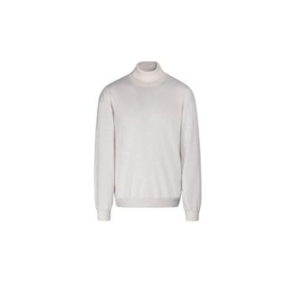 Moorer Turtlenecks, male, White, Size: XL High-neck sweater