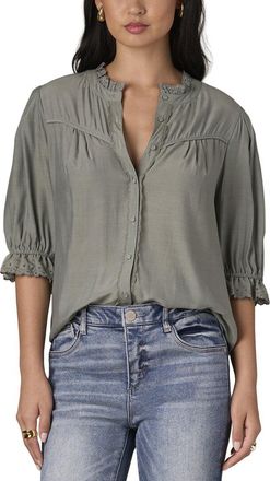 Wit & Wisdom Wit & Wisdom Eyelet Woven Top