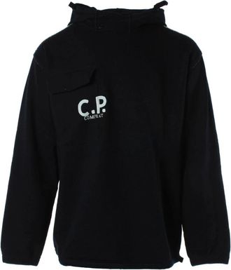 C.P. Company Sweater - Heren - Sweatshirts - Blauw - 2XL - Katoen - Hoodies & sweatvesten