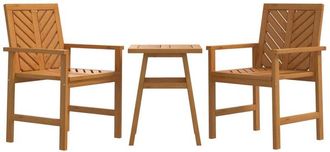 vidaXL Juego De Muebles De Jard&iacute;n 3 Piezas Madera Maciza Acacia Vidaxl