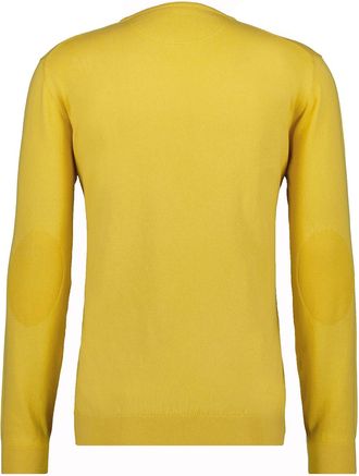 Ragman Rundhalspullover RAGMAN, Herren, Gr. 52, gelb (zitrone, 532), 95% Baumwolle 5% Cashmere, Rundhals, Pullover Rundhalspullover