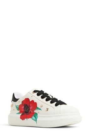 Aldo Lovekiss Low Top Sneaker in White Multi at Nordstrom, Size 8.5