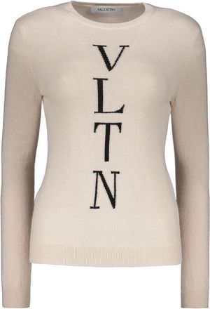 Valentino WomenS Ivory Wool Blend Sweater, Size 42