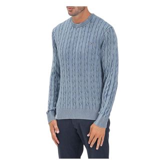 Tommy Hilfiger Heren, Truien, Blauw, Maat: M Katoen