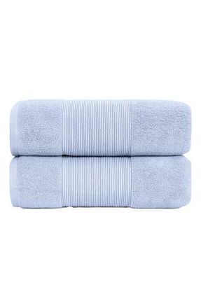 Modern Threads Air Cloud Oversized Bath Sheet - Set of 2 - White in Blue at Nordstrom Rack