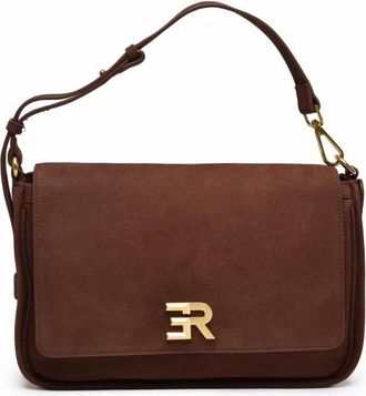 Ermanno Scervino Tassen, Dames, Bruin, ONE Size, Leer, Angelica Schoudertas