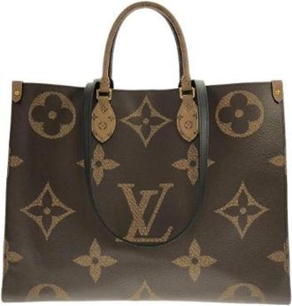 Louis Vuitton Pre-owned On The Go Monogram Giant Tote Bag - Dames - Vintage Shopper - Bruin - ONE Size - Vintage