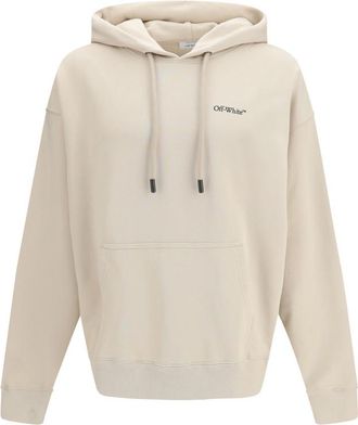 Off-white Light Beige Logo Hoodie