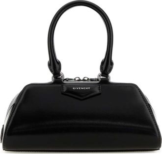 Givenchy Black Leather Mini Antigona East West Handbag