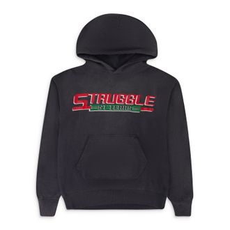SAINT M&times;&times;&times;&times;&times;&times; BLACK DENIM TEARS STRUGGLE HOODIE