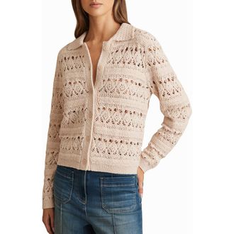 Reiss Cindy Crochet Cardigan in Ivory Cream at Nordstrom Rack, Size X-Small