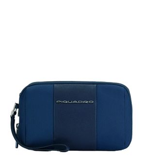 Piquadro Bags, male, Blue, Size: ONE SIZE Mens clutch bag in fabric