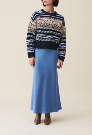 Claudie Pierlot Pull court rayures &agrave; motifs