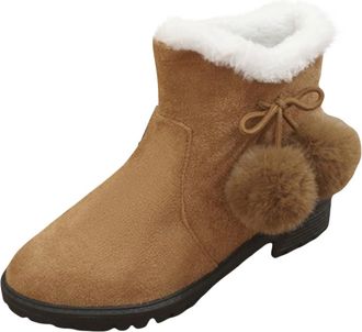 Generic Outdoor Boots High Performance Warm Boots Weather Comfortable and Women Shoes Waterproof (Yellow, 38)