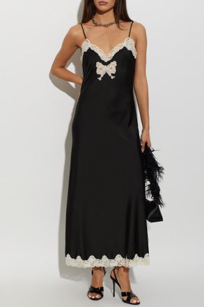 LoveShackFancy Lomira Dress, Womens, Black