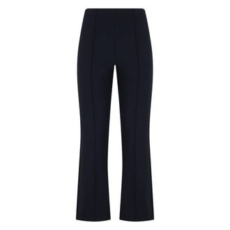 Vince Wide Trousers, female, Blue, Size: XS Pintuck Crop Flare Pant