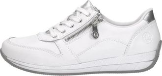 Rieker Veterschoenen Laag - Dames - Sneakers - Wit - 38 EU - Schoenen