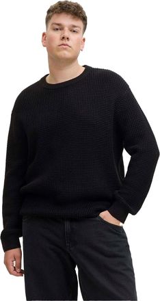 Jack & Jones Jack And Jones Heren Trui met structuur en lange mouwen (Zwart)