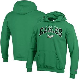 Champion Mens Champion Kelly Green Philadelphia Eagles Powerblend Arch over Logo Hoodie at Nordstrom, Size Medium