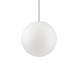 Netlighting Sole 1 Light Medium Outdoor Globe Ceiling Pendant Light White IP44 E27