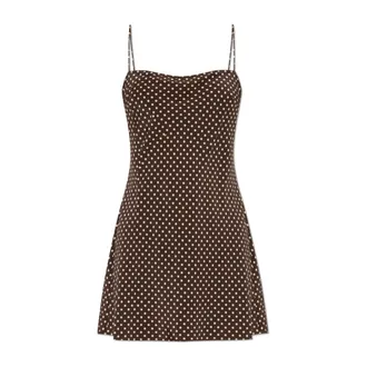 Matteau Short Dresses, female, Brown, Size: XL Square Slip Mini Dress