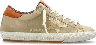 Golden Goose Super Star Bike With Folded Lin Sneakers - Dames - Sneakers - Beige - 40 EU - Leer - Schoenen