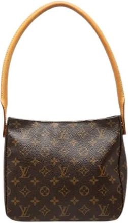 Louis Vuitton Pre-owned Looping MM - Dames - Vintage Schoudertas - Bruin - ONE Size - Leer - Vintage