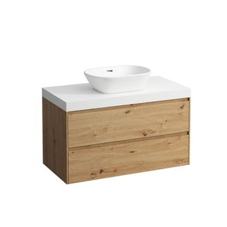 Laufen Lani Plan De Lavabo Blanc Mat Incl. Meuble Sous-lavabo, 1 - Laufen